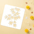FINGERINSPIRE Maple Leaf Stencil for Painting 11.8x11.8inch Leaf Pattern Drawing Template Maple Leaf Branch Painting Stencil Plastic Foliage Hollo...