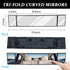 Car Rearview Mirrors, 15" Anti-Glare Panoramic Extended Rear View Mirrors, HD Interior Clip-on Wide Angle Convex Curve Rearview Mirrors, Universal...