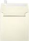 LUXPaper Square Invitation Envelopes | Peel & Press | 6" x 6" | Natural Linen | 80lb. Text | 50 Qty...