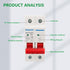 DC Miniature Circuit Breaker DZ47-63Z,500V 2 Poles 10-63A,Work for Battery and Solar PV Systems and Other DC Systems, DIN Rail Mount,DC Disconnect...