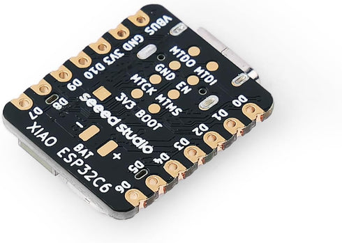 Seeed Studio XIAO ESP32C6(Supports Arduino) -2.4 GHz WiFi 6, Bluetooth 5.3, Zigbee, Thread (802.15.4), ESP Rain Maker, AWS IoT, Microsoft Azure, S...