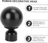 Artibetter 2pcs Roman Pole Decorative Head Curtain Pole Finials Curtain Rod Finials Drapery Finials Curtain Rod Ends End Cap Finial Curtain Rail E...