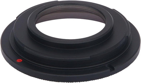 Haoge Manual Lens Mount Adapter Built-in Glass for M42 42mm Screw Mount Lens to Nikon F Mount Camera such as D800 D800E D810 D810A D850 DF D750 D5...