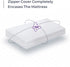 BLISSFORD Plastic Mattress Protector Zippered Cot Size, Waterproof Vinyl Mattress Cover, Heavy Duty Noiseless Mattress Encasement...