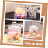 Artibetter 2 Pcs Miniature Jar 1: 12 Doll Miniature Glass Jars with Lids 1:12 Scale Miniature Glass Bottles with Caps Terrarium Tools Carassosorie...