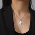 Trendy Enamel Artist Paint Palette and Brush with Thin Pendant Necklace Gifts Jewelry for Women & Girls...