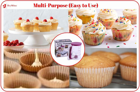Pancake Batter Dispenser Spring-Loaded Handle for Pancake Waffle Maker or Griddle Mixer Cup & Kitchen Accessory Mixing Measuring & Cup Cake Baking...