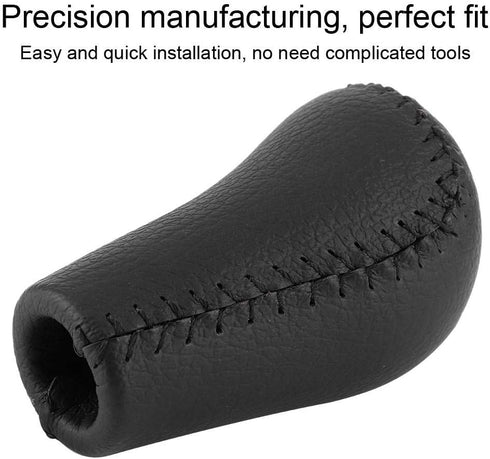 Tbest Replacement Leather Gear Knob,Car Auto Gear Shifter Knob Gear Shift Knob Handball Automatic Shift Lever PZ020 0K012 Fit for Hilux MK6 MK7 20...