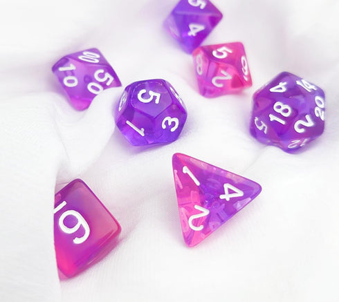 Purple DND Dice Set, Pop Color D&D Dice, – Polyhedral Dice Set for DND Accessories, Dungeons and Dragons, Role Playing Games, MTG, COC, TTRPGs – D...