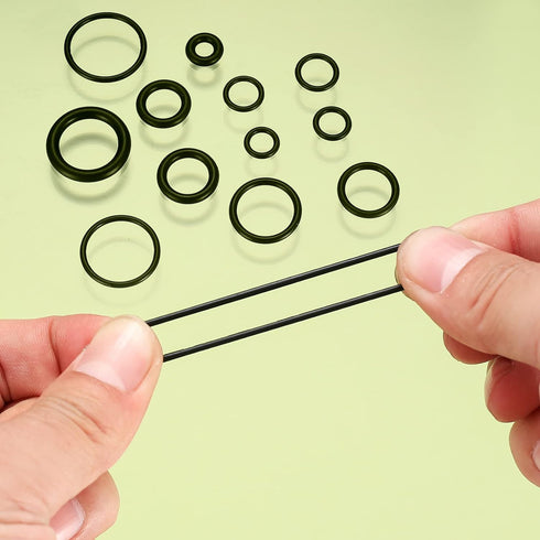 300 Pcs Rubber O-Rings Assortment Kit, 18 Sizes Nitrile Rubber O Rings Sealing Kits, for Plumbing, Faucet Tap, Automotive Repair, Mechanic, Air or...