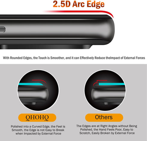 QHOHQ 3 Pack Screen Protector for Samsung Galaxy A52 4G/5G with 3 Packs Camera Lens Protector,Tempered Glass Film,9H Hardness - HD - Anti-Scratch ...
