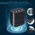 Wall Charger, USB Charger Adapter, AILKIN 4.8A 4Multi Port Fast Charging Station Power Base Block Plug Cube Brick for iPhone 15 14 SE 13 12 11Pro ...