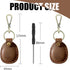 Airtag Holder Keychain-Genuine Leather Airtag Keychain Holder 4 Pack,Handmade Air Tag Case Scratch-Resistant Leather Key Chain Ring Compatible for...