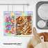 100 Pack Holographic Resealable Bags, Clear Front Mylar Ziplock Pouches for Multipurpose Storage (4"x6")...