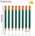 25pcs Golf Pencils with eraser Hexagon Wooden Pencils Graphite 2B for Golf Event Scoring,Classroom,Wedding,Company Meetings,Pew, Pocket (Green)...