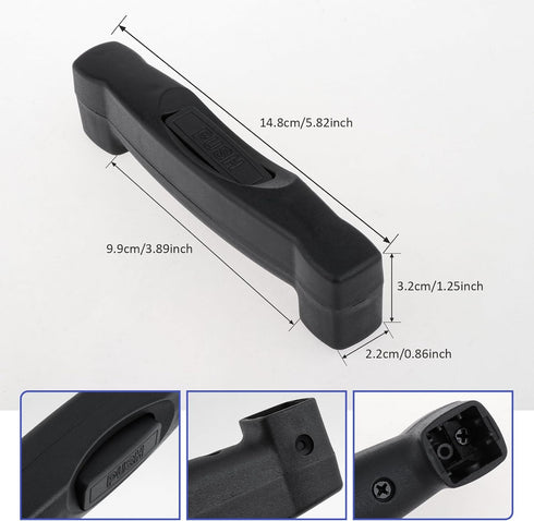 Luggage Trunk Handle Wear Resistant Replacement Carrying Case Handle Suitcase Pull Handle Grip, 148mmx22mm...