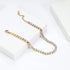 HANPABUM 3-4 PCS Stainless Steel Chain Anklet for Women Dainty Boho Tennis Ankle Bracelets Set Layered Link Paperclip Chain Anklet Adjustable Summ...