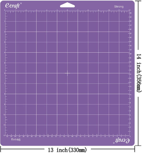 ecraft 12"X12" Cutting Mat for Cricut Explore One/Air/Air 2/Maker 3 Pieces Strong Adhesive Sticky Purple Quilting Cut Mats Replacement for Crafts?...