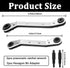 Hvac Service Wrench Tools,3/16", 1/4", 5/16", 3/8" 4 IN 1 Service Adjustable Wrenches with 2 Hexagon Bit Adapter Kit for Air Conditioner, Refriger...