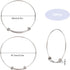 SUNNYCLUE 12Pcs Stainless Steel Expandable Wire Bangle Bracelet Bangles Bulk Adjustable Bracelet for Jewelry Making Metal Stackable Bracelets Cuff...