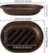 Topsky 2 Pcs Soap Dish for Shower, Double Layer Draining Soap Box with Drip Tray, Plastic - Bronze...