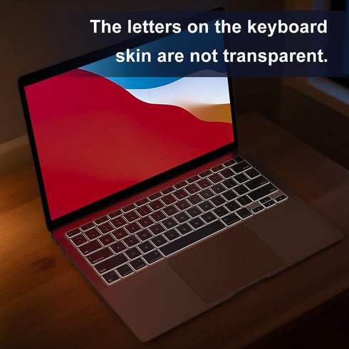 Silicone Keyboard Cover Skin for MacBook Air 13.3 inch A2337 M1 Released in Nov. 2020 US Layout Ultra Thin Protector Cover Skin NOT for 13.6" M4 M...