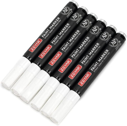 ZEYAR Permanent Oil-Based Paint Markers, Medium Point, Waterproof ink, Expert of Rock Painting, Great on Mug, Rock, Glass, Canvas, Metal and more ...