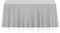 Lann's Linens - 90" x 132" Premium Tablecloth for Wedding/Banquet/Restaurant - Rectangular Polyester Fabric Table Cloth - Silver...