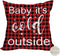 Winter Outdoor Merry Christmas Throw Pillow Covers 20x20 Inch Waterproof Red and Black Buffalo Plaids Baby It’s Cold Outside New Year Holiday Cush...