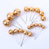 Mini Balloon Cake Toppers Round Gold Ball Cupcake Toppers Cake Decorations for Birthday Wedding Anniversary Valentines Party Cake Decoration Suppl...