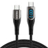 USB C to USB C Charger Cable (100W 5A), 3.3ft USBC to USBC Cable with LED Display, USB C Charging Cable Compatible with iPhone 15 Pro Max Plus, Ma...