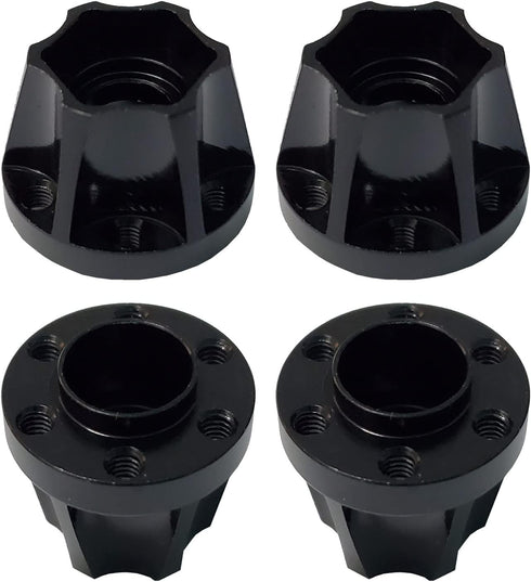 4Pcs RC Metal 12mm Hex Wheel Hubs Adapters for 1.9/2.2inch Beadlock Wheel Rim Axial Scx10 Trx4 Wraith Gen7 Gen8 D90 CC01 1/10 RC Crawler (15mm)...