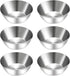 BILLIOTEAM 6 Pcs Stainless Steel Sauce Dishes, Round Seasoning Bowls, Mini Appetizer Plates, Sushi Dipping Bowl Mixing Saucers (3.15 x 1.18 Inch)...