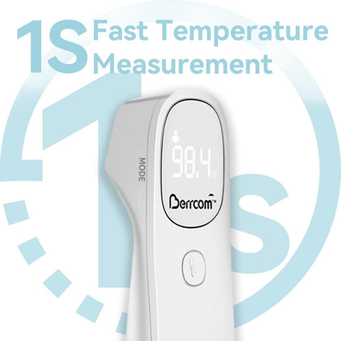 Berrcom Non Contact Infrared Thermometer Digital Forehead Thermometer for Adults and Kids Temperature Thermometer 3 in 1 with Fever Alert Touchles...