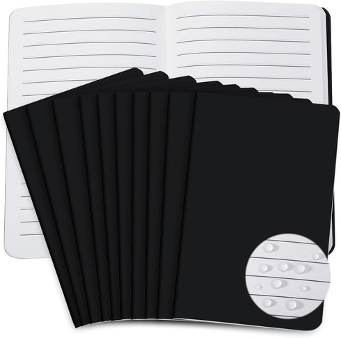 10 Pack Waterproof Pocket Notebook 3.5 x 5.5 Small Weatherproof Notepad Mini Field Notebook for Outdoor Activities Tactical Travel Recording Suppl...