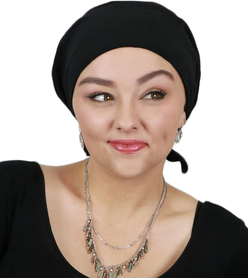 Hats Scarves & More Chemo Headwear Cancer Scarf 50+ UPF Sun Protection Pre Tied Headscarf Head Coverings Cotton Celeste...