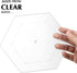 Weewooday 6 Pieces Hexagon Quilting Templates 1 Inch, 1.5 Inch, 2 Inch, 3 Inch, 4 Inch, 5 Inch with 1/4 Inch Seam Allowance, Acrylic Quilting Temp...