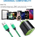 2.1A USB Charging Block Brick Box Cube+6ft Type C Fast Charging Charger Cable for LG K51 Stylo 6/5/4 G8 V60,Moto G Stylus/Pure Z4,Google Pixel 8 7...