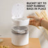 Mini Desktop Trash Can with Lid,Small Garbage Can for Countertop,Dressing Table,Bedside Etc,Free 90 Bags(White)...