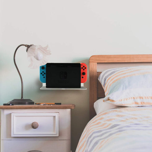 Small Wall Shelf Speaker Stand, TXEsign Small Shelf Speaker Shelf for Bluetooth Speaker, Webcam, Cell Phones, Toy Display Shelf Acrylic Speaker Mo...