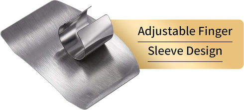 Akkya Finger Guards for Cutting Stainless Steel Finger Protector for Knife Cutting Kitchen Tool Finger Guard for Food Chopping Cutting Avoid Hurti...