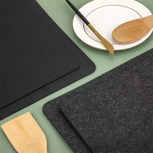 Heat Resistant Mat for Air Fryer, BetterJonny 2Pcs Kitchen Countertop Protector Mats, Non Slip Appliance Mat with Kitchen Appliance Sliders Functi...