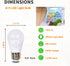 2 Pack LED Refrigerator Light Bulb 60 Watt Equivalent,A15 Light Bulb E26, 8W Daylight 5000K,800Lm,for Indoor and Outdoor, Ceiling Fan, Wall sconce...