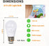 6 Pack A15 LED Light Bulb Dimmable,8W Equivalent 60W Light Bulb, Daylight 5000K E26 Medium Base,Perfect for Lamps and Home Lighting...