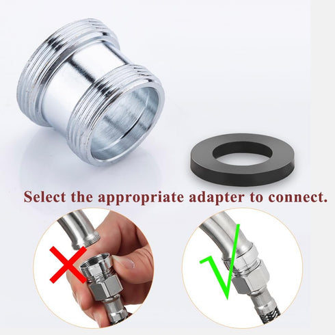 16 pcs Faucet Adapter Kit, CNYMANY Kitchen Aerator Adapter Set Male Female Sink Faucet Adapter Connecting Garden Hose Water Filter Standard Hose v...
