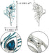 EVER FAITH Austrian Crystal Elegant Peacock Plume Teardrop Brooch Silver-Tone...