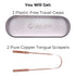 Gaia Guy Copper Tongue Scraper with Metal Case - 2 Pack - Plastic Free Tongue Scrapers for Adults, Tongue Cleaner for Oral Care & Hygiene...