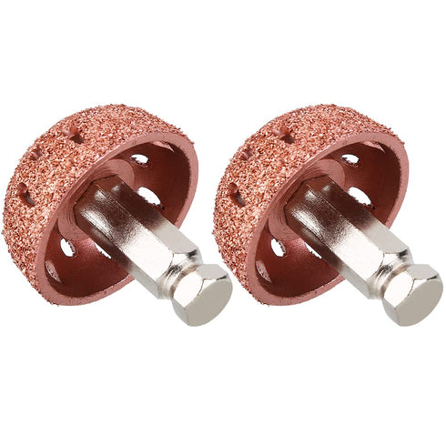 2PCS Tungsten Steel Grinding Head, Tire Buffing Wheel, 70 Coarse Grit Buffing Wheel for Tire Repair?9mm/0.35in Linking Rod Thread?...