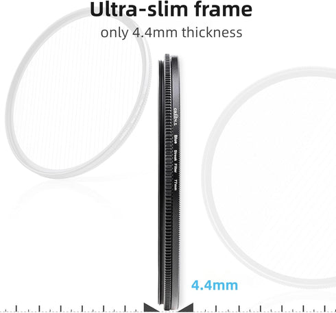 49mm Blue Streak Effect filter, Premium Optical Glass 360° Rotatable Anamorphic Flare Special Effects Lens Filter...