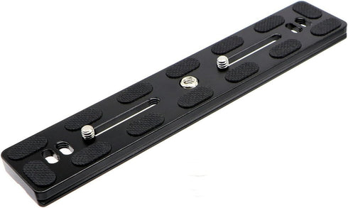 PU-200 200mm Universal Lengthened Quick Release Plate Slide Rail with D-Ring Screw for Tripod Ball Head DSLR Camera, Arca-Swiss Compatible...